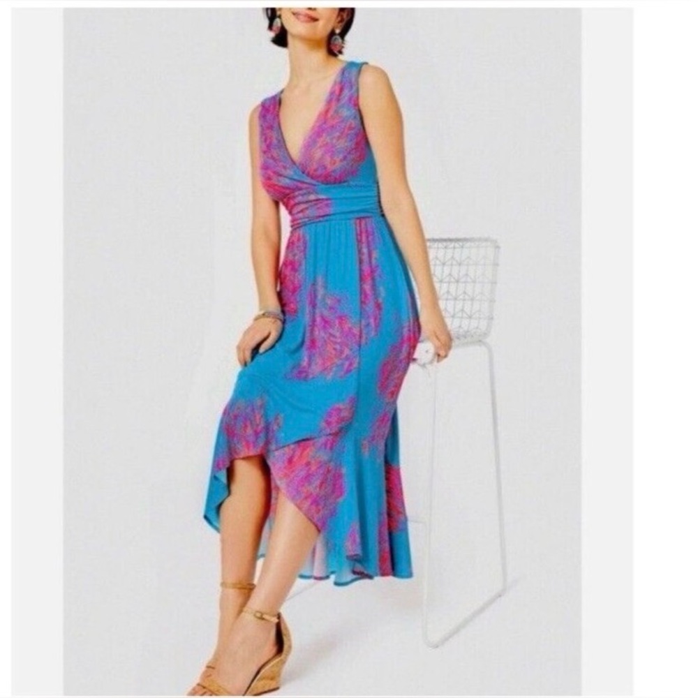 Lilly Pulitzer Moana Wrap Maxi Dress